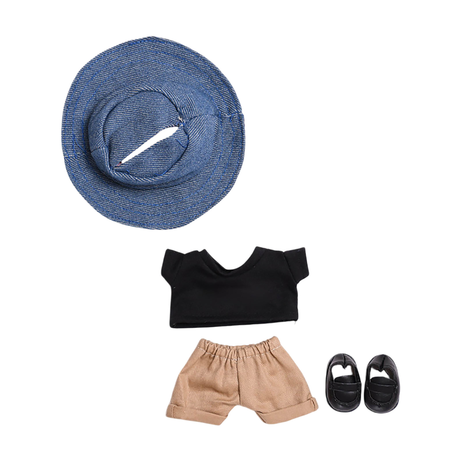 thumbnail image 2 of 17cm Muñeca Encantos Moda Conjunto de Accesorios Mini Muñeca Ropa Decoraciones Kit para la Pantalla y Tela Suave Cute Party Style Ornaments (Doll Not Included), 2 of 2